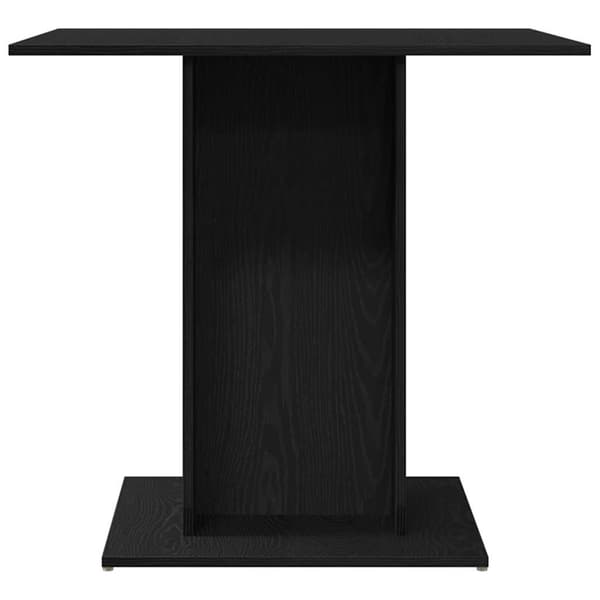 Matbord svart ek 80x80x75 cm konstruerat trä