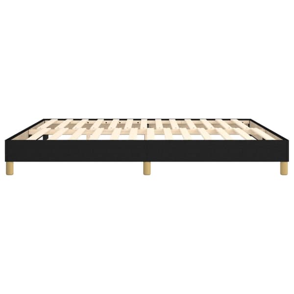 Boxspring-sängram svart 180x200 cm tyg