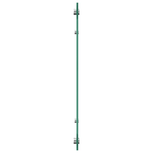 Köksskydd 2 pcs Vit 110 x 40 cm härdat glas