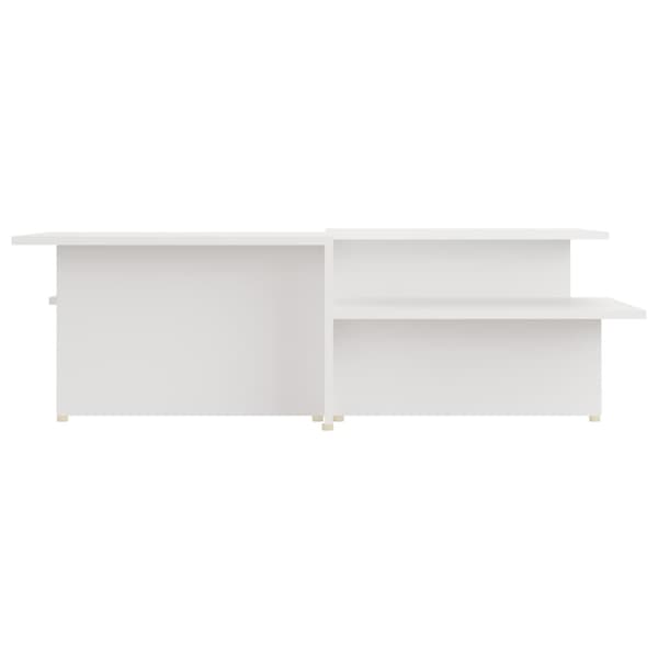 Soffbord 2 st vit 111,5x50x33 cm konstruerat trä