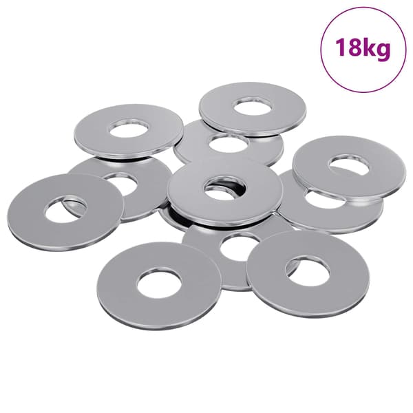 Skivor 9000 pcs Silver Järn
