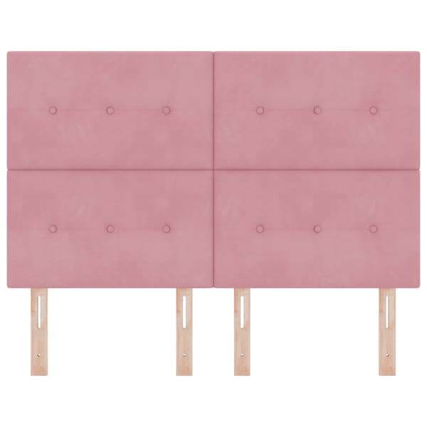 Huvudgavel Rosa 160 cm Sammet