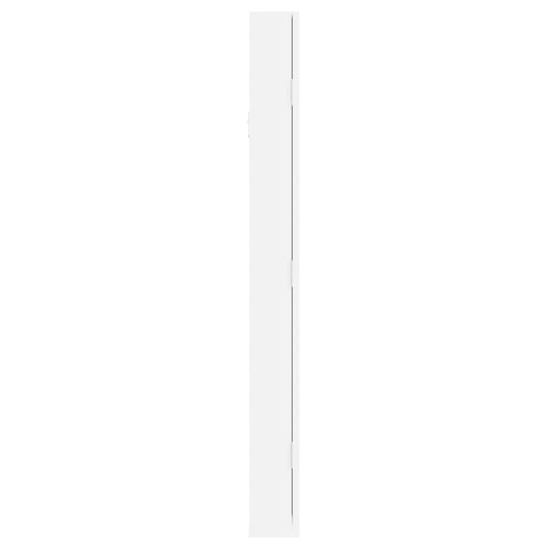 Spegelskåp vit väggmonterat 30x8,5x90 cm
