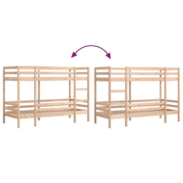 Dagbädd 80x200 cm massiv furu
