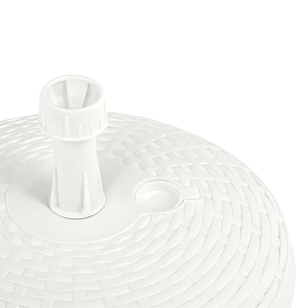 Parasollfot sand/vattenfylld 20 L vit plastrotting