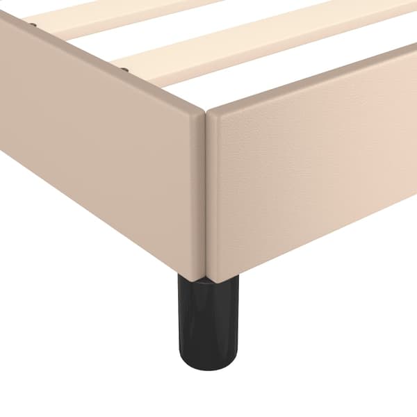 Sängram cappuccino 90x190 cm konstläder