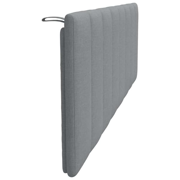 Headboard Cushion "Hanko" Light Grey 160 cm Fabric