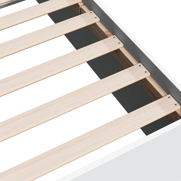 Sängram vit 100x200 cm konstruerad trä