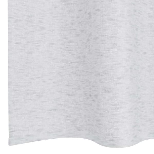 Voile Gardin 2 st Ljusgrå 245 x 140 cm Polyester