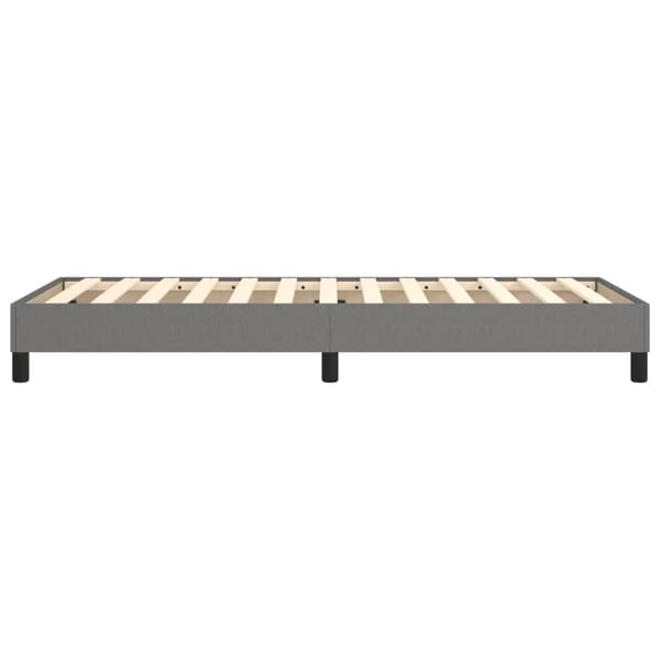 Boxspring-sängram mörkgrå 90x200 cm tyg