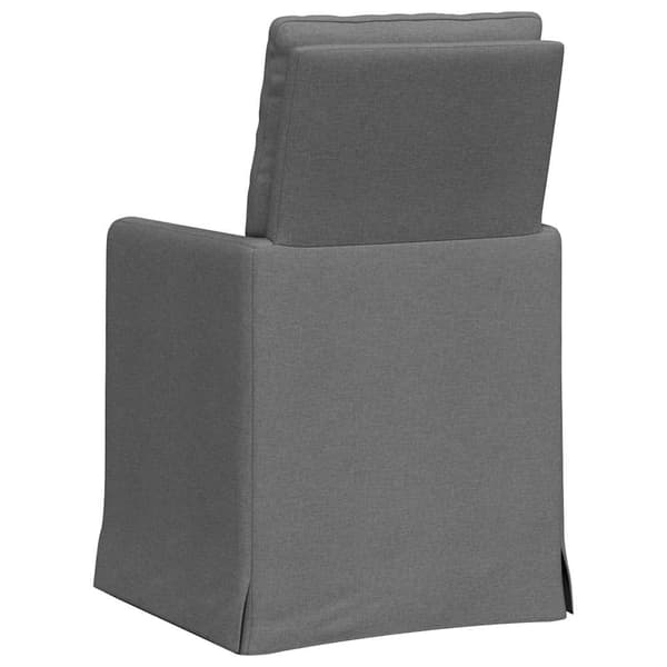 Matstolar 2 pcs Mörkgrå 57 x 67 x 98 cm tyg