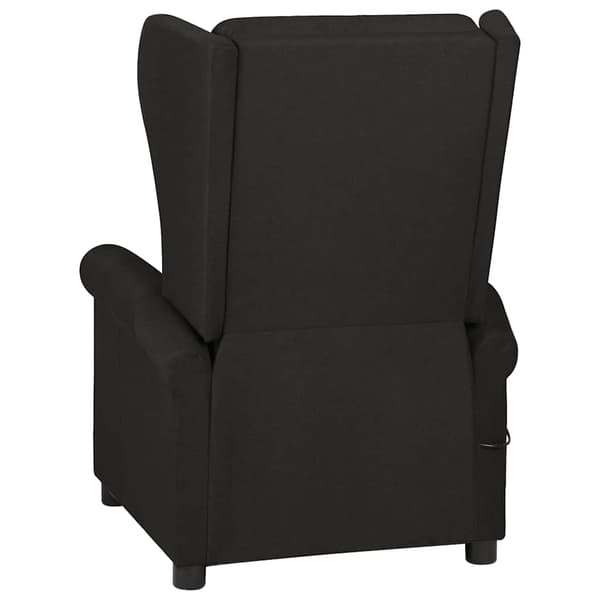 Massagefåtölj svart tyg