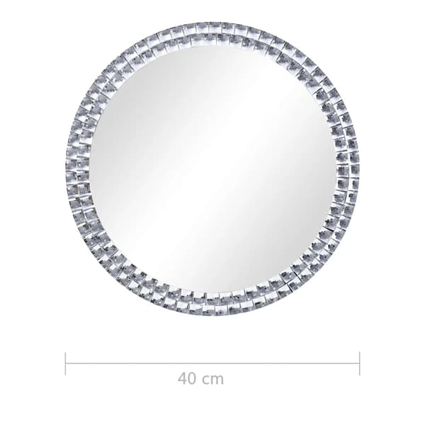 Väggspegel 40 cm härdat glas