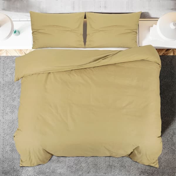 Bäddset taupe 200x220 cm lätt mikrofiber