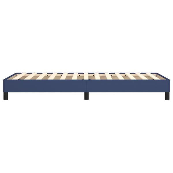 Boxspring-sängram blå 80x200cm tyg