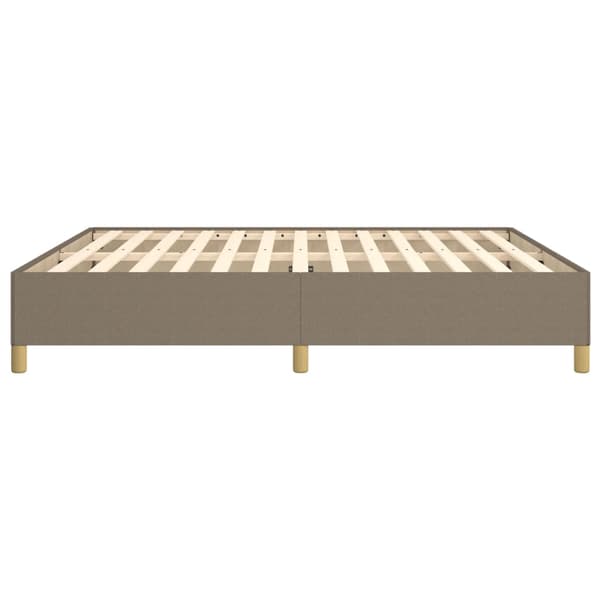 Boxspring-sängram taupe 180x200 cm tyg