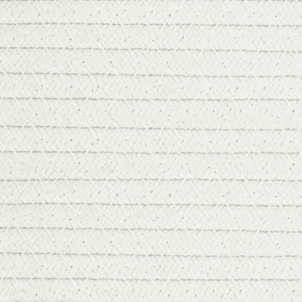 Förvaringskorg beige och vit Ø38x46 cm bomull