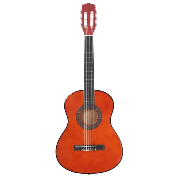 Gitarr för nybörjare 8 delar klassisk svart 3/4 36"