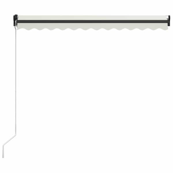 Markis manuellt infällbar 300x250 cm gräddvit