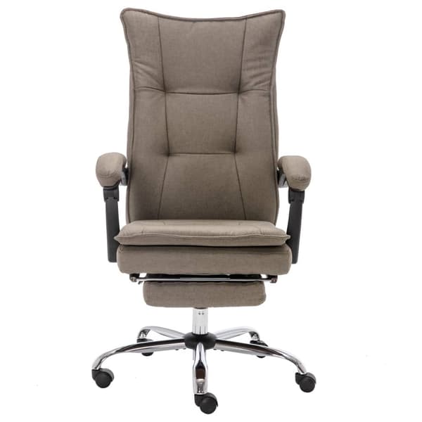 Massagekontorsstol taupe tyg