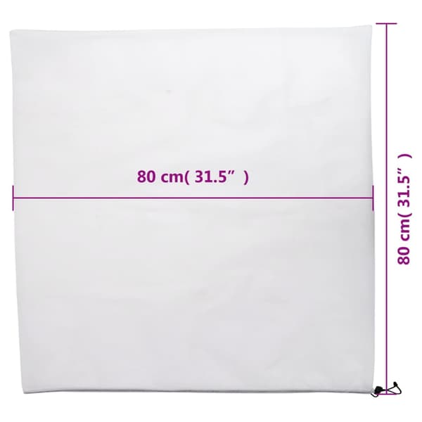 Fiberdukar med dragsko 4 st 70 g/m² 0,8x0,8 m