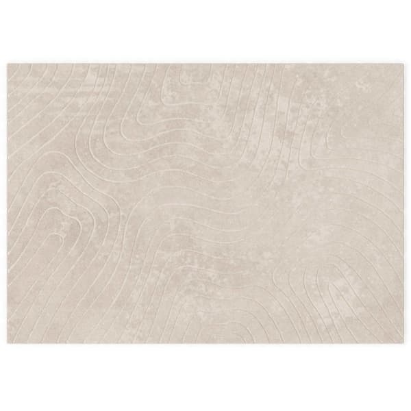 Områdesmattor Rektangulär PALMERAS Beige 200 x 280 cm Polyester