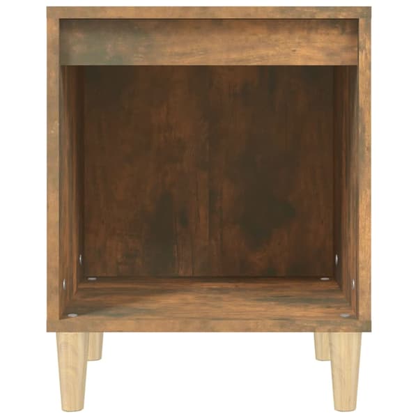 Sängbord 2 st Rökfärgad ek 40x35x50 cm