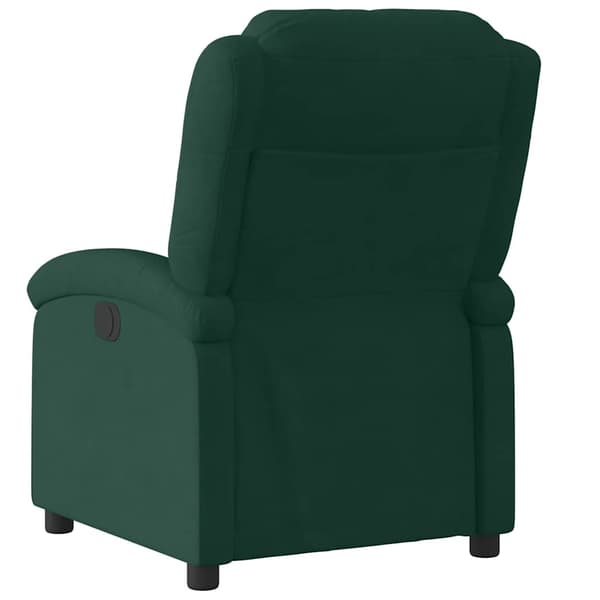 Reclinerfåtölj mörkgrön sammet