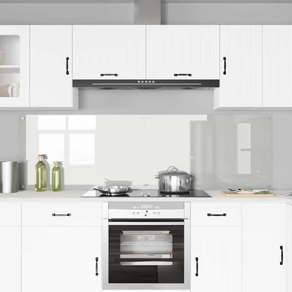 Köksskydd 2 pcs Transparent 100 x 60 cm härdat glas