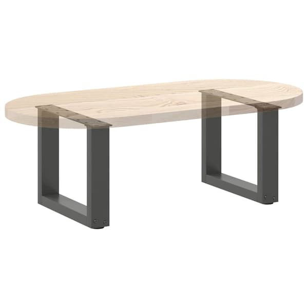 Soffbordsben U-formade 2 st antracit 40x(30-31) cm stål