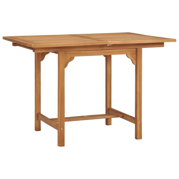 Trädgårdsbord utdragbart (110-160)x80x75cm massiv teak