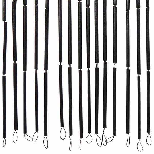 Insektsgardin mörkgrå 100x200 cm bambu