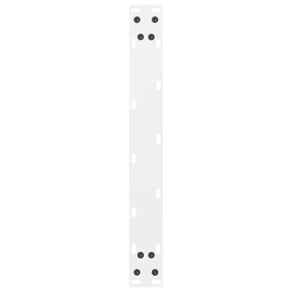 Soffbordsben vita 2 st 70x(42-43) cm stål