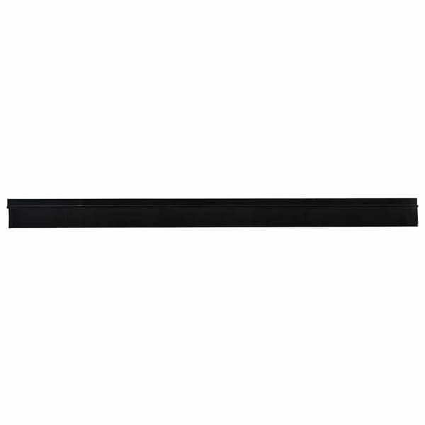 Självhäftande dörrborstlist 6 pcs Svart 100 cm