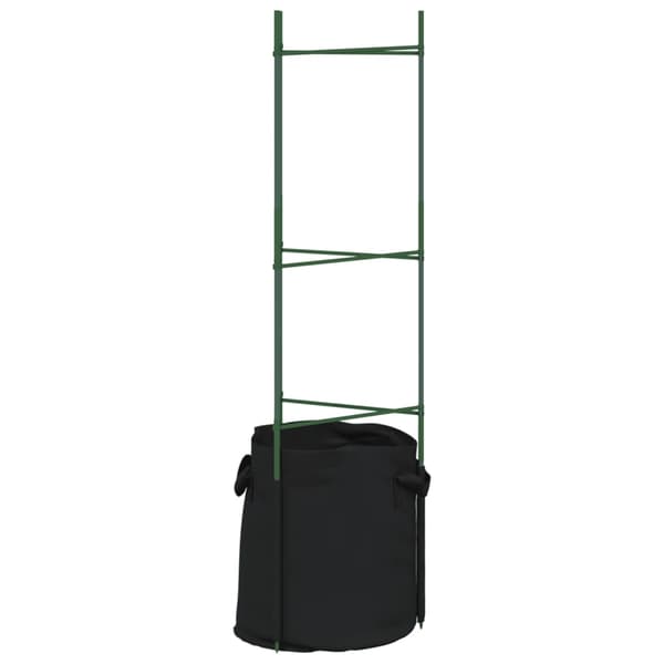 Tomatburar med växtpåsar 4 st 116 cm stål och PP