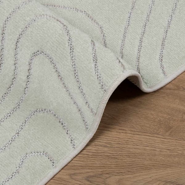 Områdesmattor Rektangulär PALMERAS Grön 120 x 170 cm Polyester