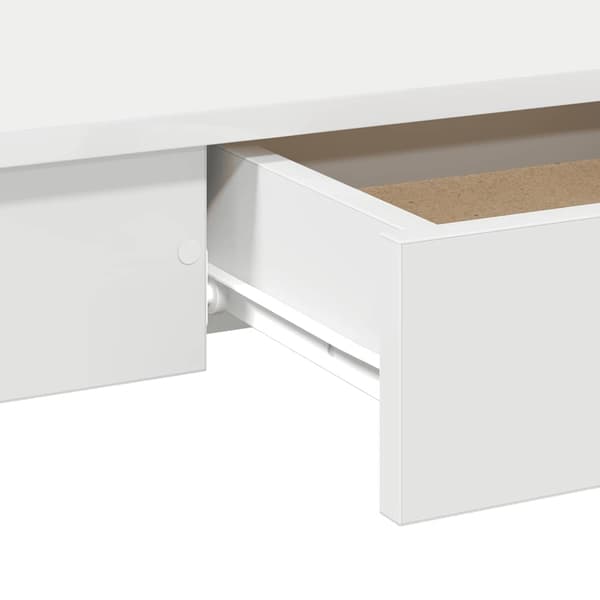 Skrivbord vit 100x45x75 cm konstruerat trä