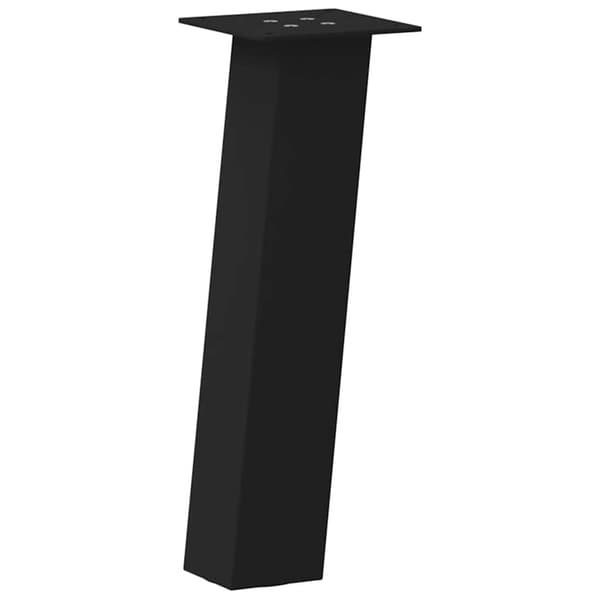 Soffbordsben 4 st svarta 30 cm stål