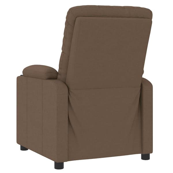 Reclinerfåtölj brun tyg