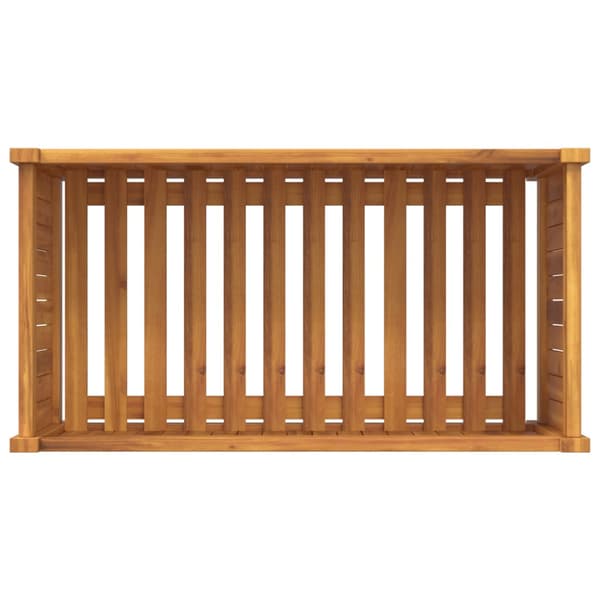 Odlingslåda med foder 80x42x40 cm massivt akaciaträ