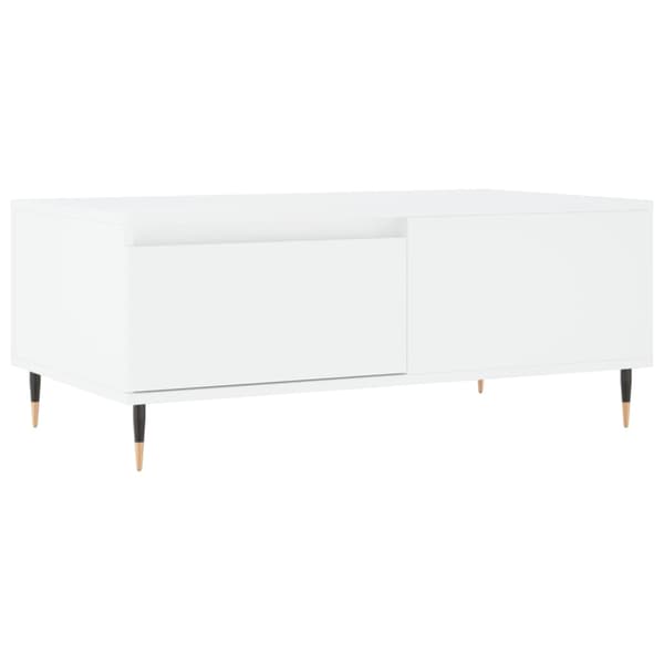 Soffbord vit 90x50x36,5 cm konstruerat trä