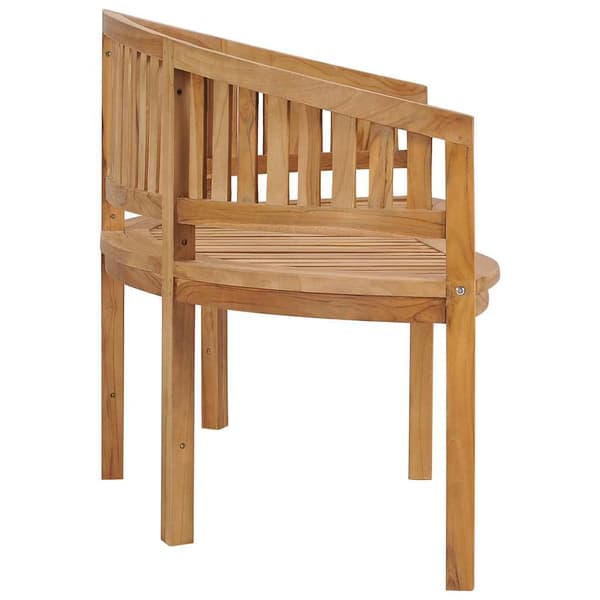 Bananbänk 180 cm massiv teak