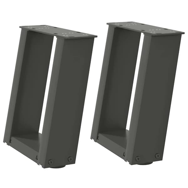 Soffbordsben U-formade 2 st antracit 30x(30-31) cm stål