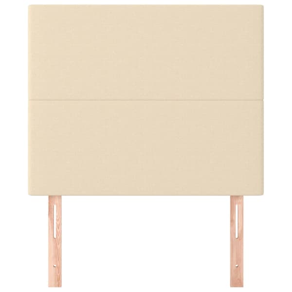Sänggavel creme 100x5x118/128 cm tyg