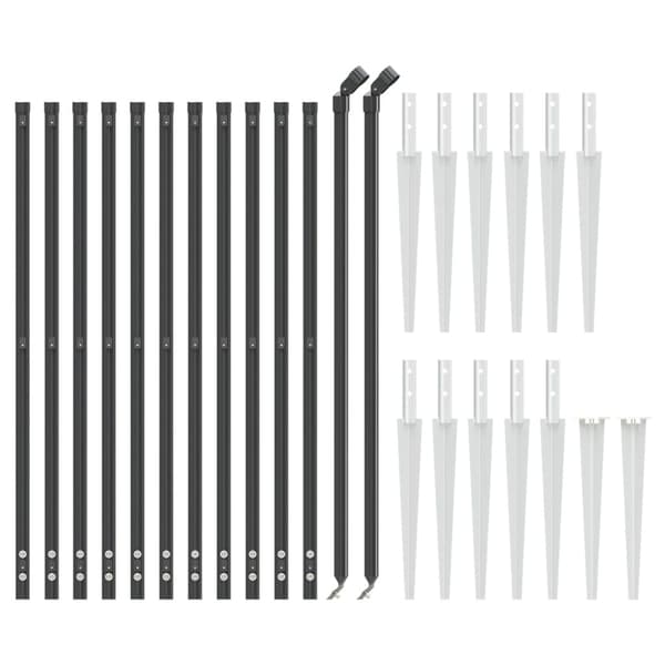 Stängsel med markspett antracit 1x25 m