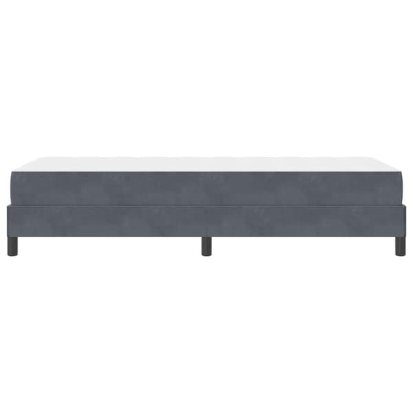 Bäddfjäder med madrass Mörkgrå 80 x 210 cm tyg