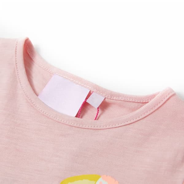 T-shirt för barn ljusrosa 116