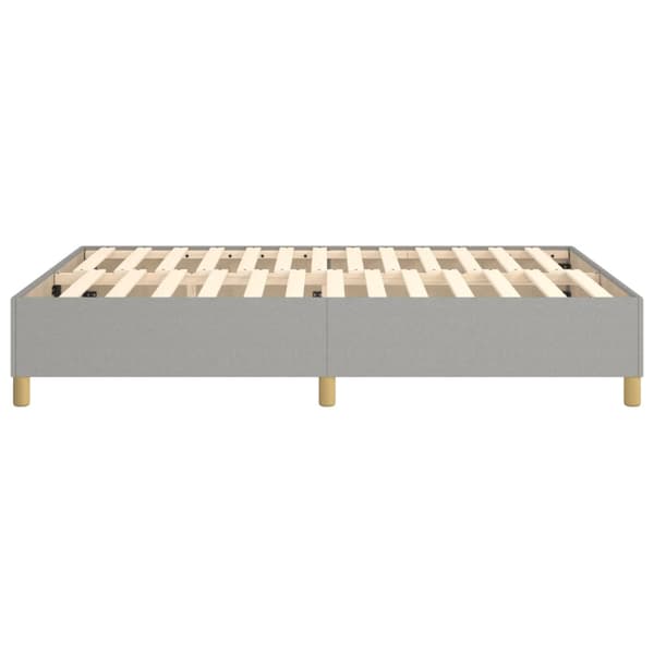 Boxspring-sängram ljusgrå 140x200 cm tyg