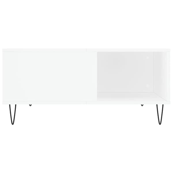 Soffbord vit 80x80x36,5 cm konstruerat trä