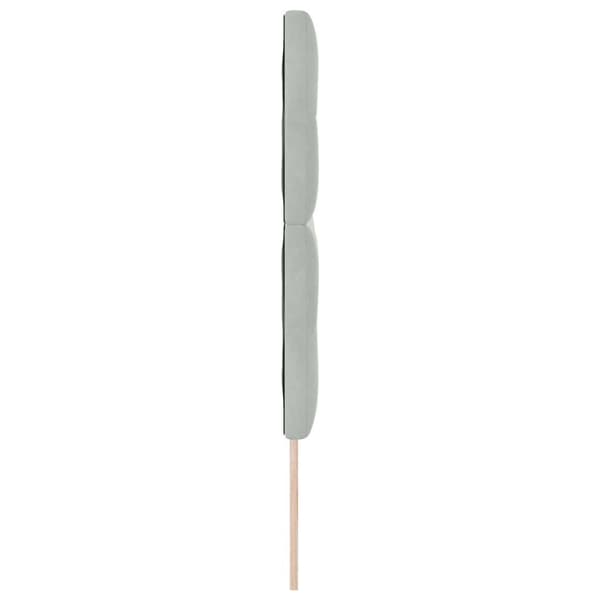 Huvudgavel Ljusgrå 144 cm Sammet